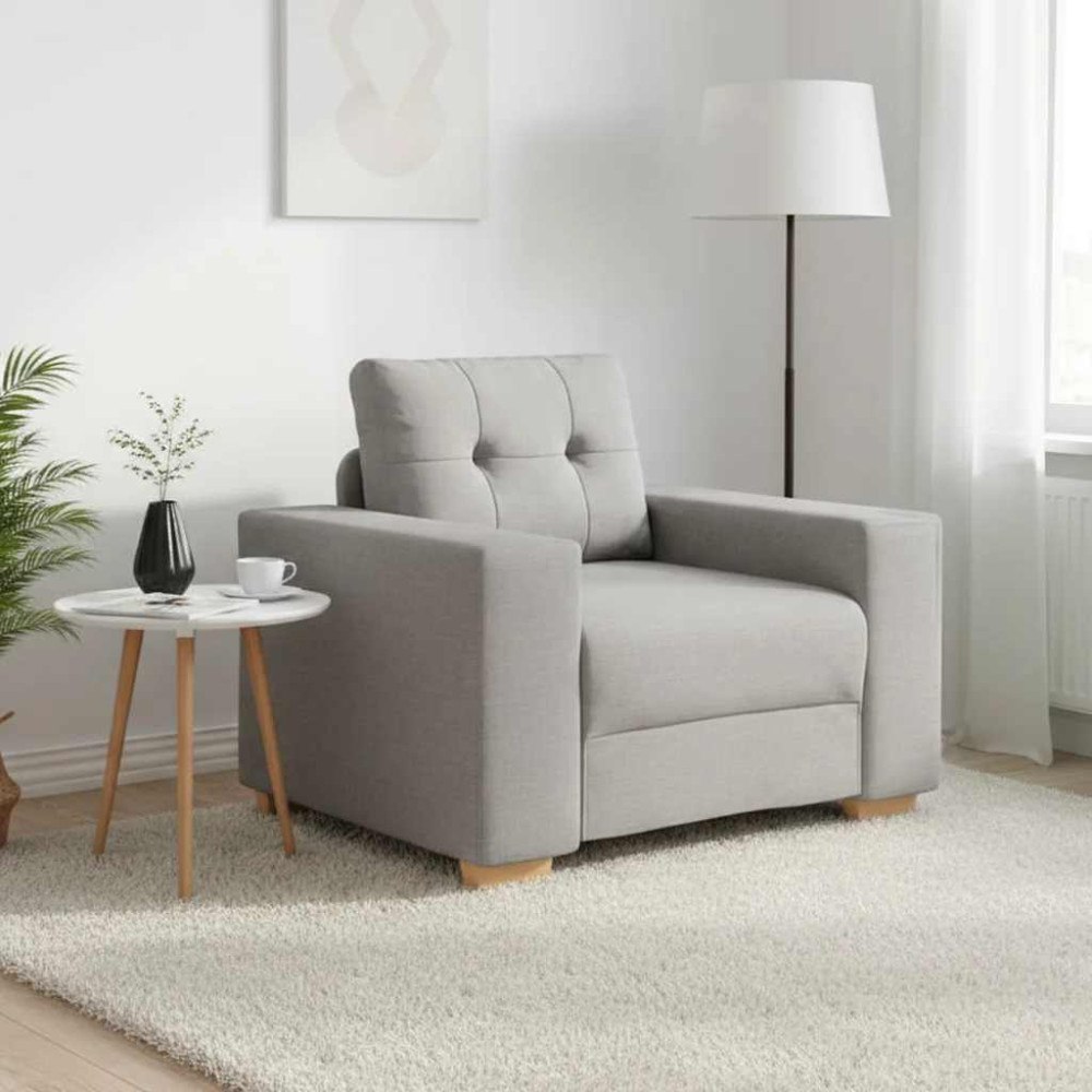 vidaXL Soffa molngrå 100x78x80 cm tyg