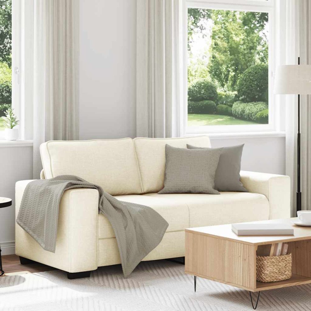 vidaXL 2-sitssoffa 180x77x82 cm linne