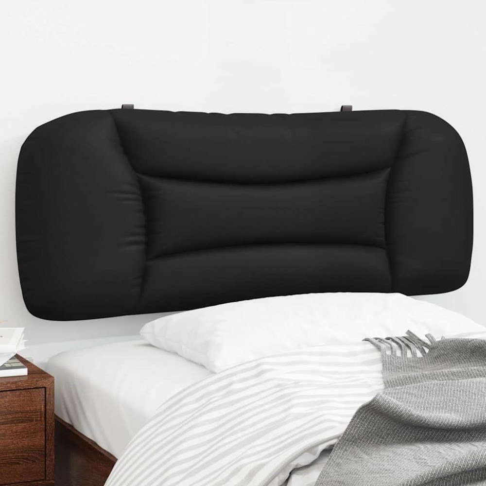 vidaXL Huvudgavelkudde Hvar svart 100 cm konstläder