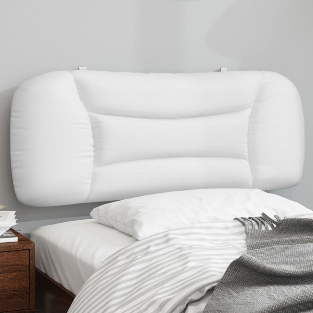 vidaXL Huvudgavelkudde Hvar Vit 100 cm konstläder