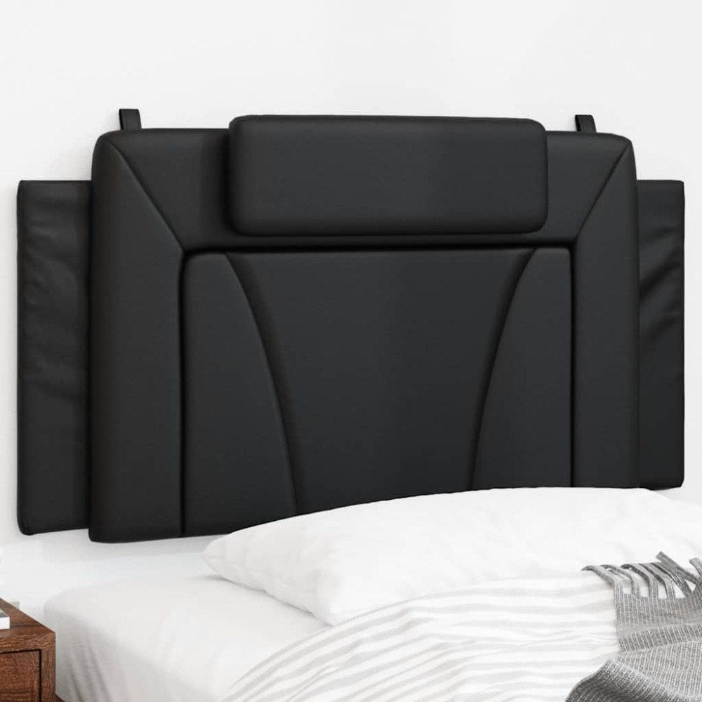 vidaXL Huvudgavelkudde Viana svart 100 cm konstläder