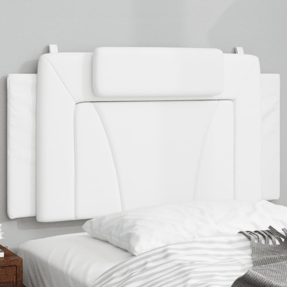 vidaXL Huvudgavelkudde Viana Vit 100 cm konstläder