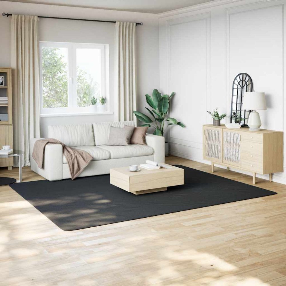 vidaXL Shaggy-matta svart 240x305 cm polyester
