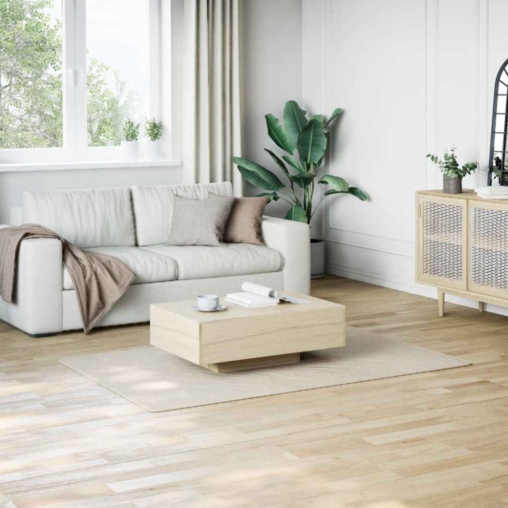 vidaXL Shaggy-matta gräddvit 120x183 cm polyester