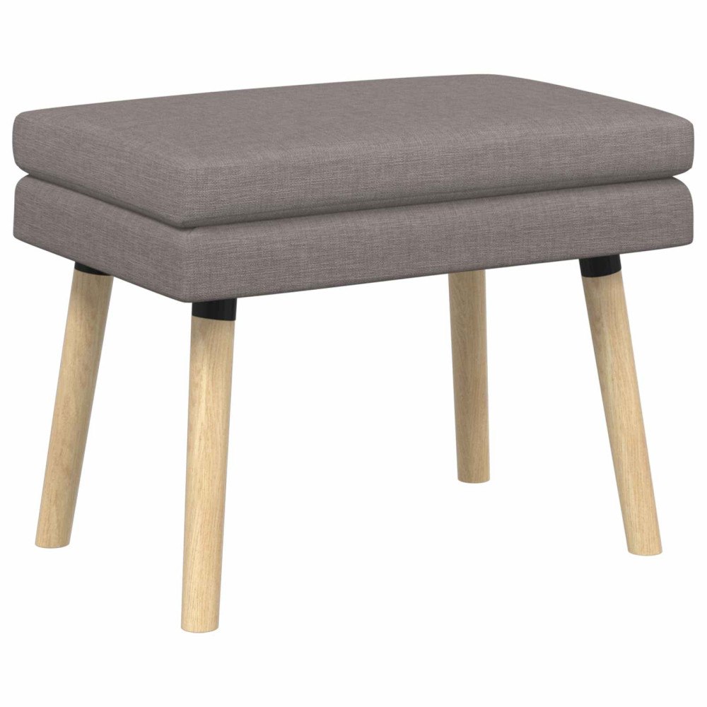 vidaXL Dubbel-lager bänk Taupe 60 x 40 x 46 cm Tyg