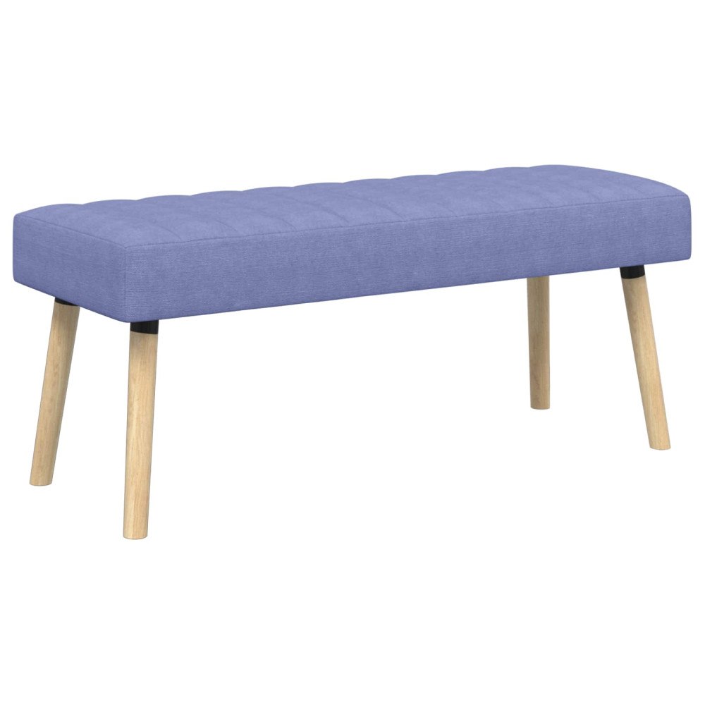 vidaXL Kanalstoppad Bänk Jeansblå 110 x 40 x 46 cm Tyg
