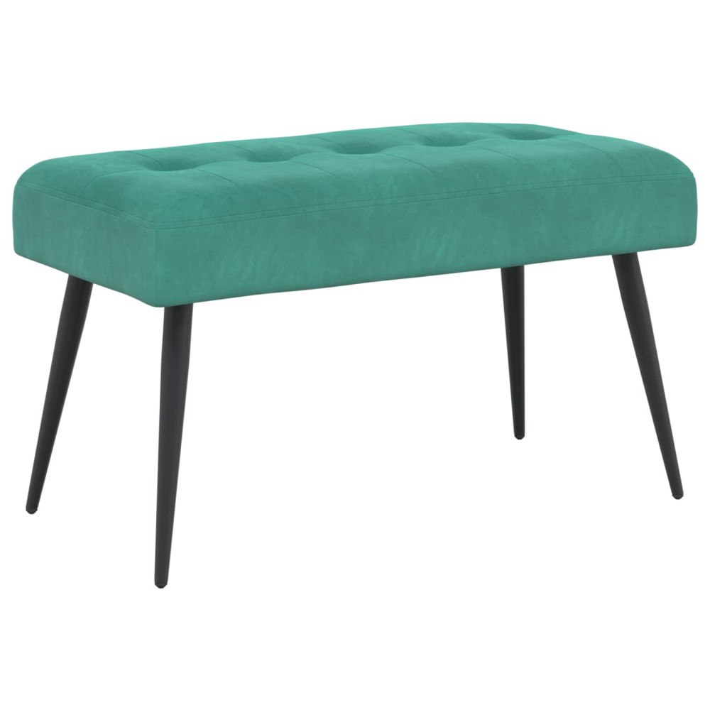 vidaXL Bänk med knappar Turkos 80 x 40 x 46 cm Sammet