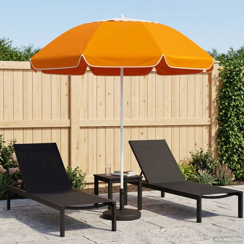 vidaXL Trädgårdsparasol 160 cm 170T polyester Orange