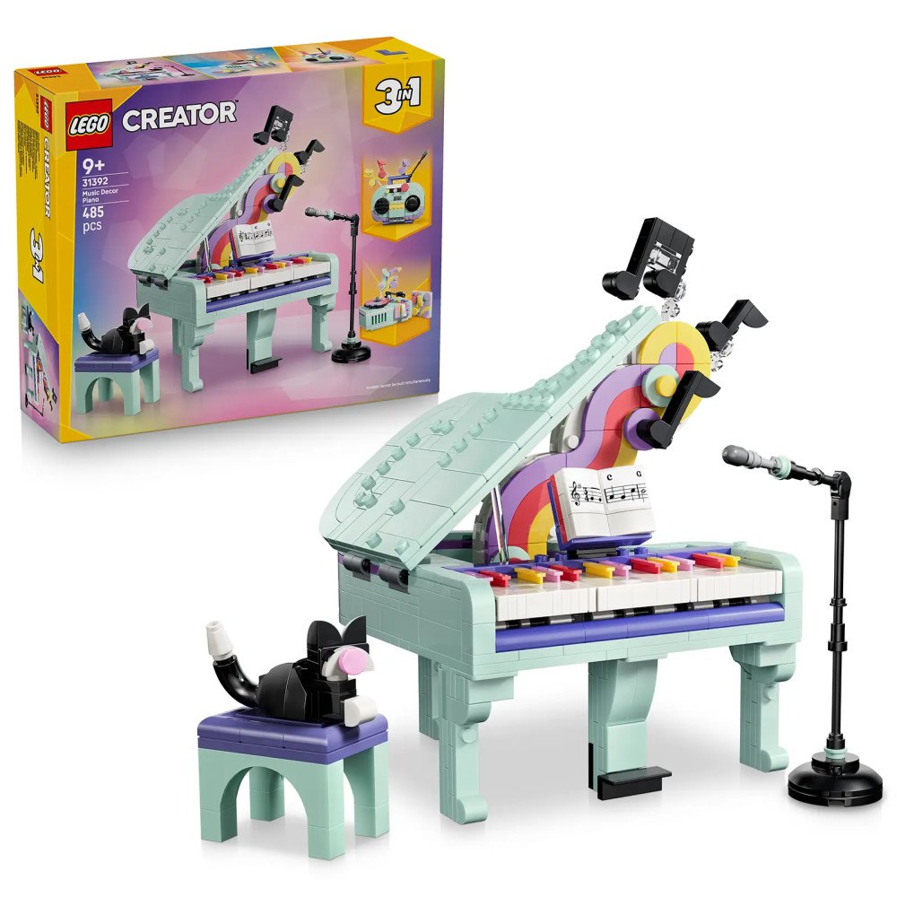 LEGO® LEGO® Creator 31392 Hudební dekorace: Klavír s kočkou
