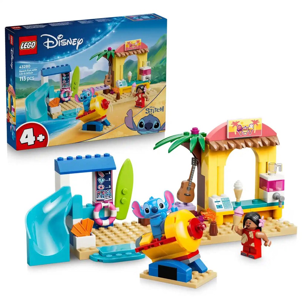 LEGO® LEGO® │ Disney 43280 Zábava na pláži s Lilo a Stitchem