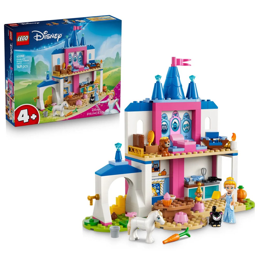 LEGO® LEGO® │ Disney 43283 Popelčin zámek a její zvířecí přátelé