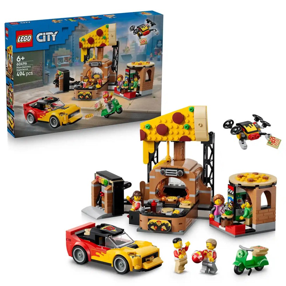 LEGO® LEGO® City 60496 Rozvoz pizzy a vozidla