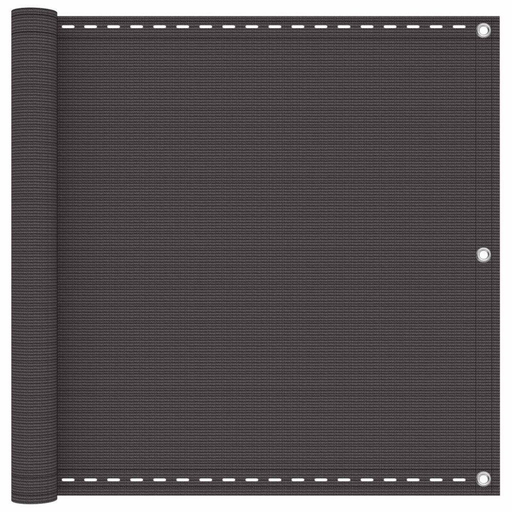 vidaXL Balkong Skärm Antracit 120 x 1000 cm HDPE och Aluminium