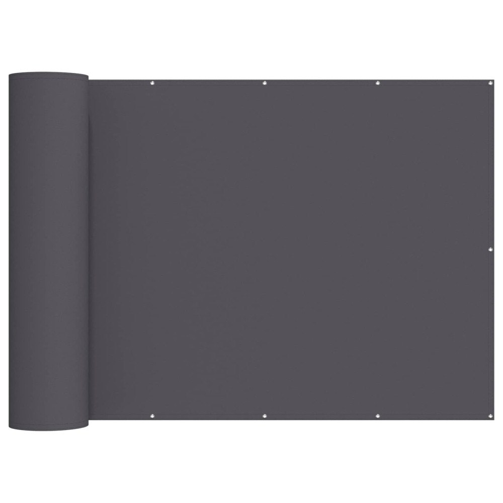 vidaXL Balkongskärm 150 x 800 cm Tyg med PU-beläggning Antracit