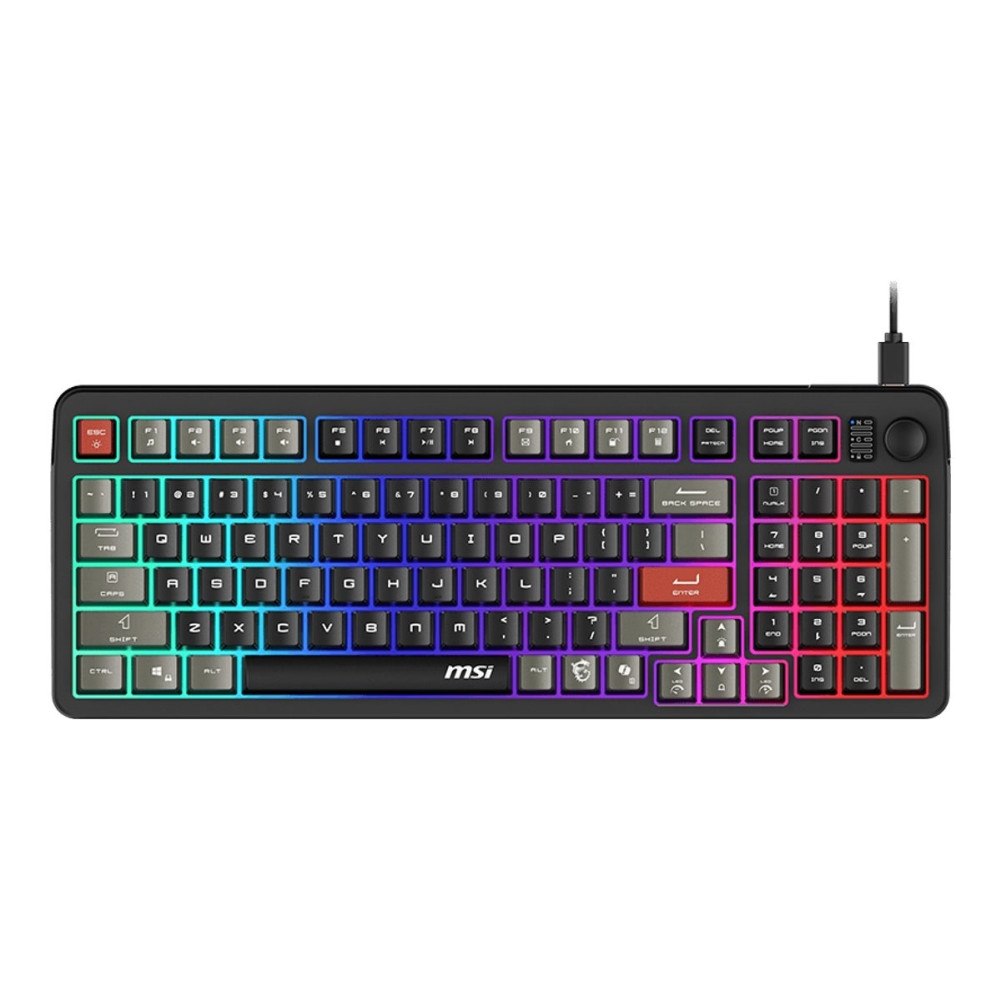 MSI MSI FORGE GK110 - tangentbord - QWERTY - amerikansk Inmatningsenhet