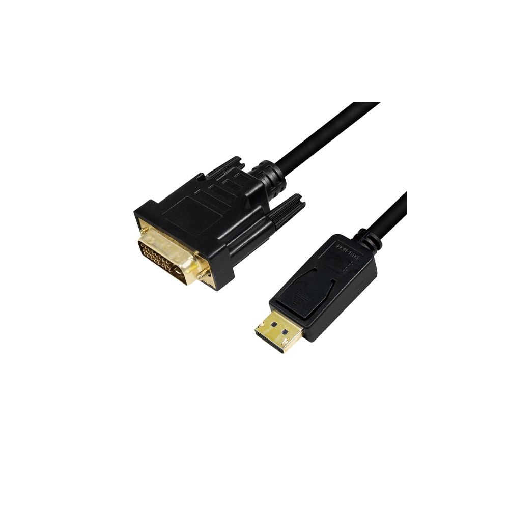 LogiLink LogiLink CV0132, 3 m, DisplayPort, DVI, Hankoppling, Hankopp...