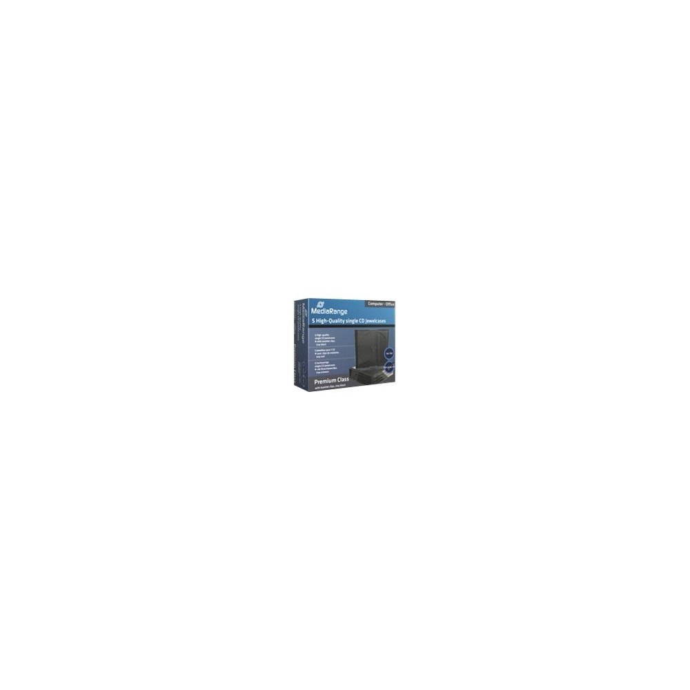 MediaRange MediaRange Retail-Pack CD-Jewelcases single - fodral för arkiverings-CD