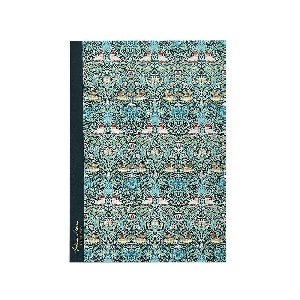Koustrup & Co Anteckningshäfte - Bird Green pattern - William Morris