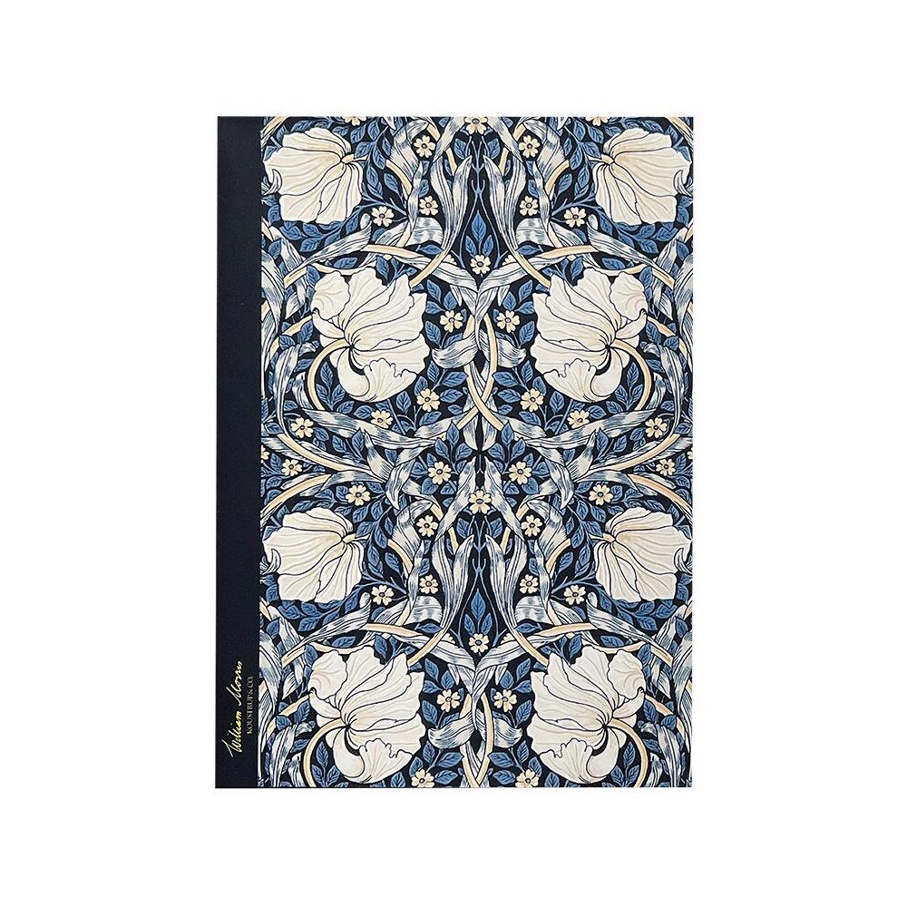 Koustrup & Co Anteckningshäfte - Pimpernel Mörkblå Storblommig William Morris