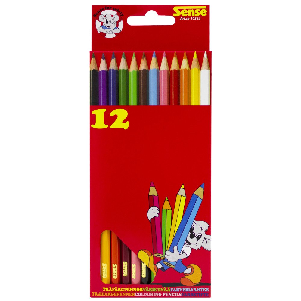 Sense Träfärgpennor 12-Pack