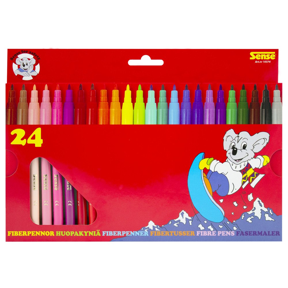 Sense Fiberpennor 24-Pack