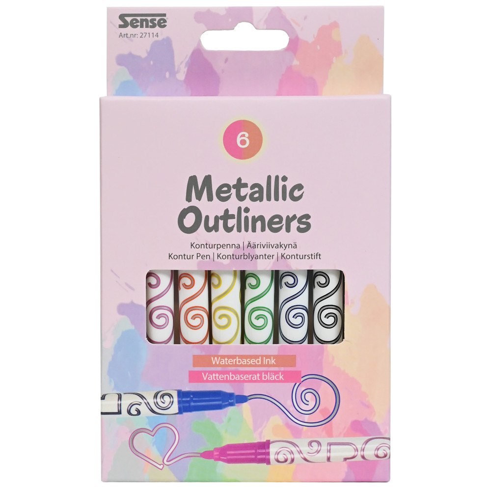 Sense Outliner Metallic 6-pack