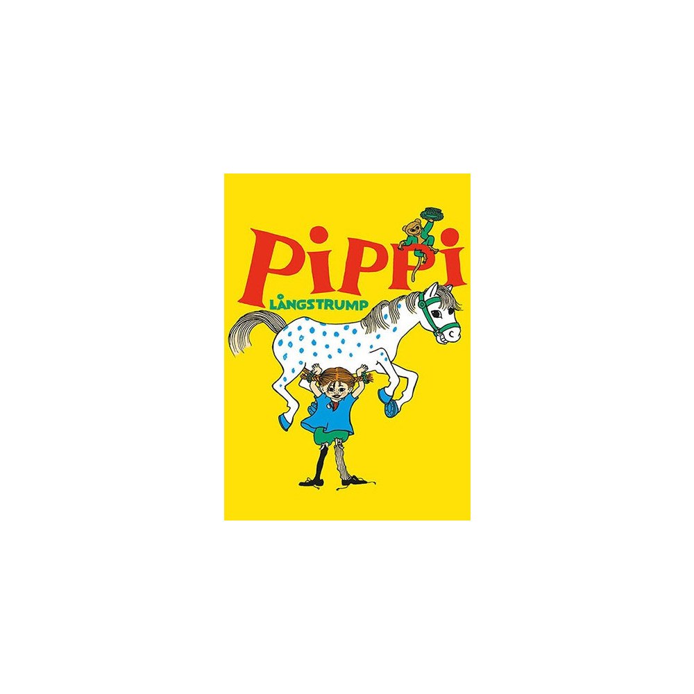 Hjelm förlag Vykort A6 Pippi Långstrump med häst