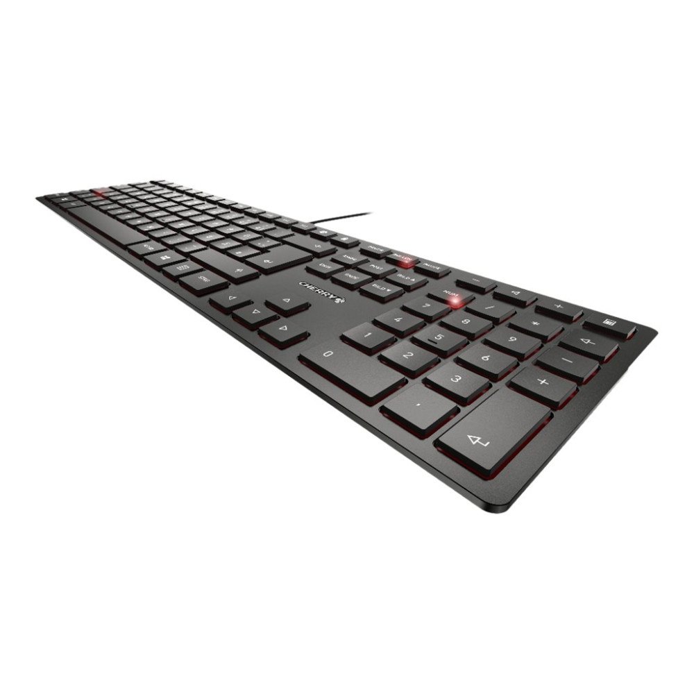 CHERRY CHERRY KC 6000 SLIM - tangentbord - belgisk - svart Inmatningsenhet