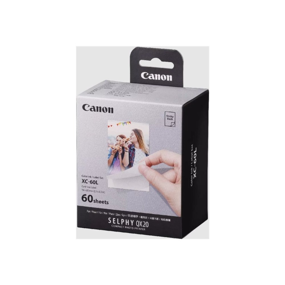 CANON Canon SELPHY XC-60L Bulk Set - färg (cyan, magenta, gul) - original - bläckbandskassett och papperssats
