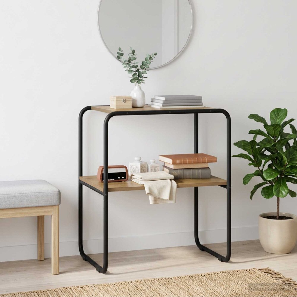 vidaXL Konsolbord Artisan-ek 60 x 42,5 x 70 cm Konstruerat trä