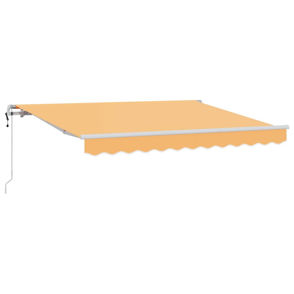 vidaXL Utdragbar markis Sand 350 x 250 cm Duk och Aluminium