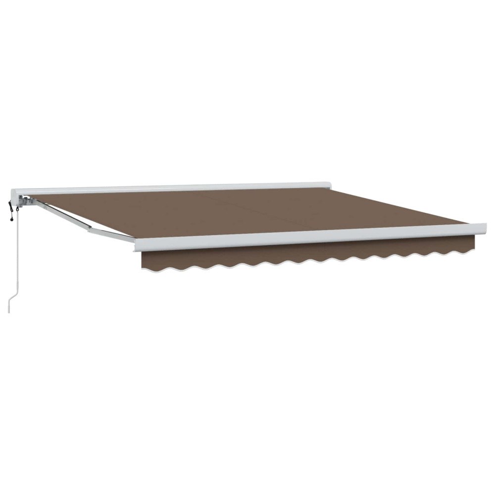 vidaXL Utdragbar markis Taupe 500 × 300 cm Tyg och Metall