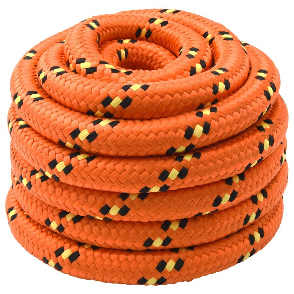 vidaXL Båtsnöre 10 m 6 Orange PP