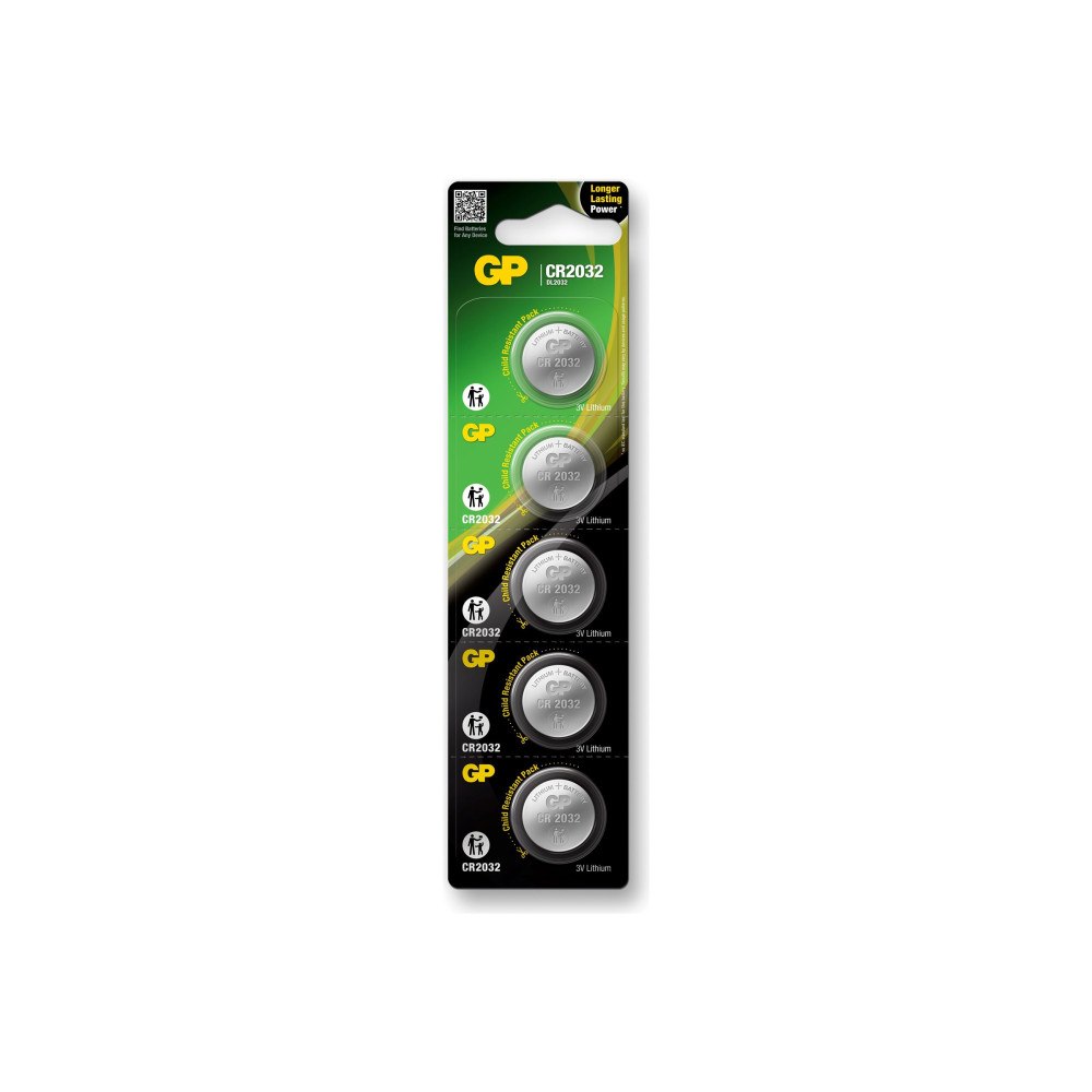 Gold Peak GP batteri - 5 x CR2032 - Li/MnO2