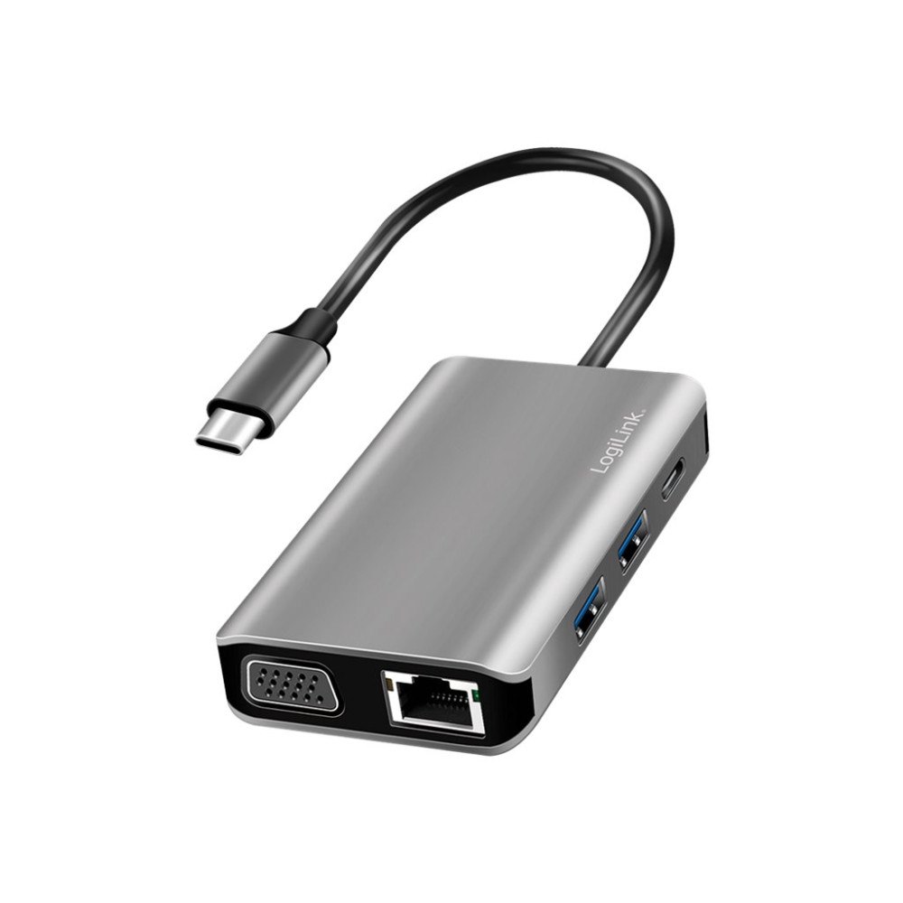 2direct LogiLink - dockningsstation - USB-C 3.2 Gen 1 - VGA, HDMI - 1GbE