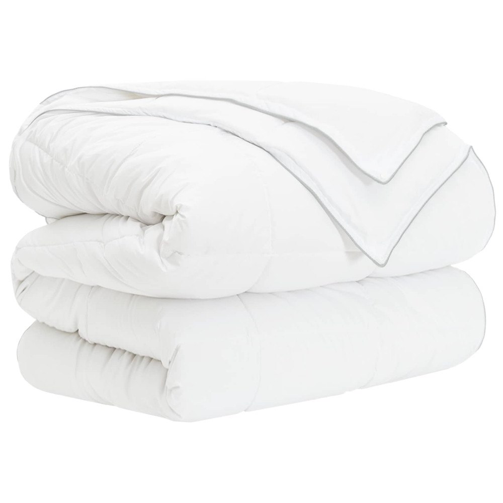 vidaXL Full Års-Duvet Vit 140 x 200 cm Bambufiber