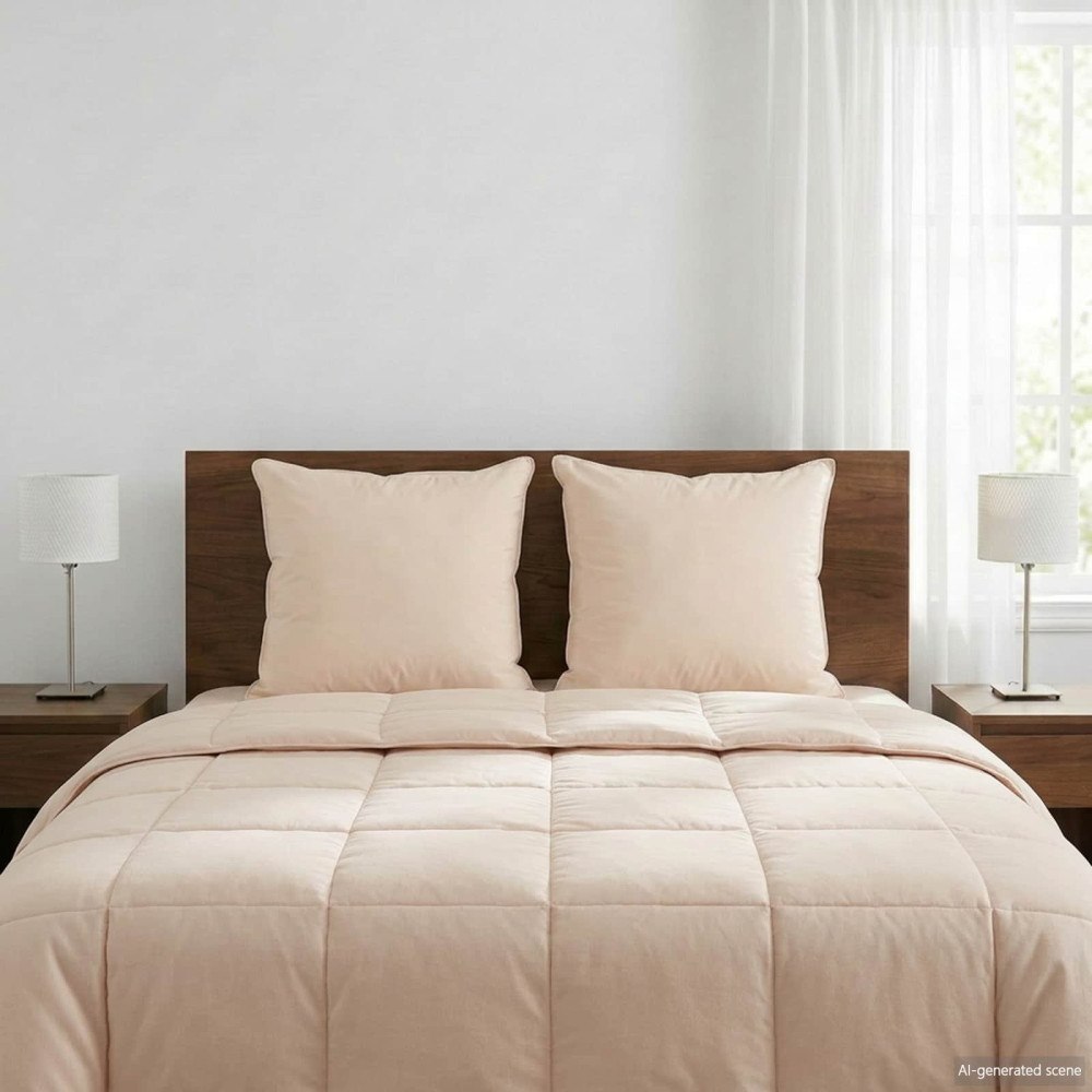 vidaXL Kudde 2 pcs Beige 40 x 40 cm Kapok Fiber