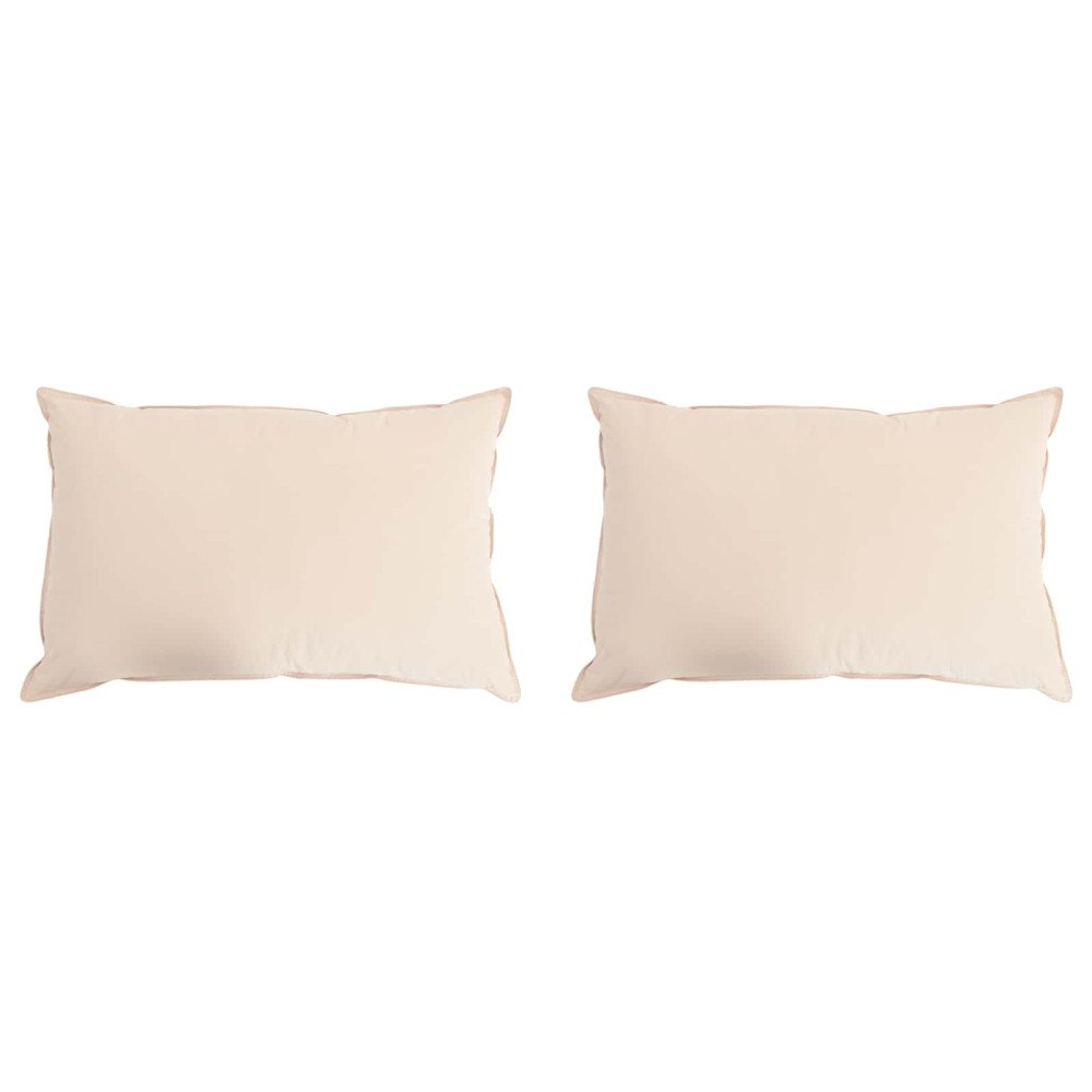 vidaXL Kudde 2 pcs Beige 60 x 70 cm Kapok Fiber