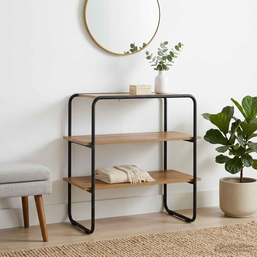 vidaXL Konsolbord Artisan-ek 60 x 41 x 75 cm Konstruerat trä