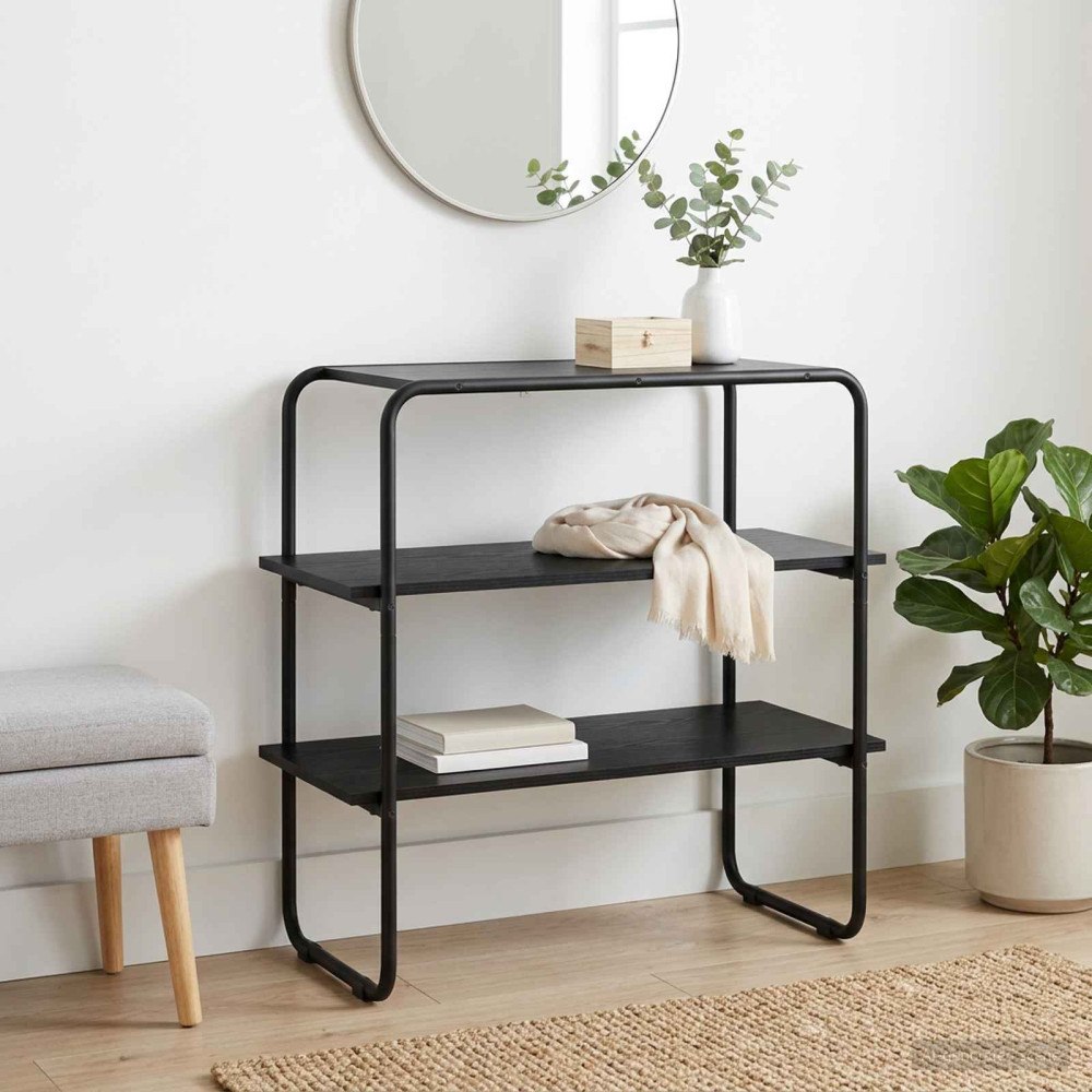 vidaXL Konsolbord Svart ek 100 x 41 x 75 cm Konstruerat trä
