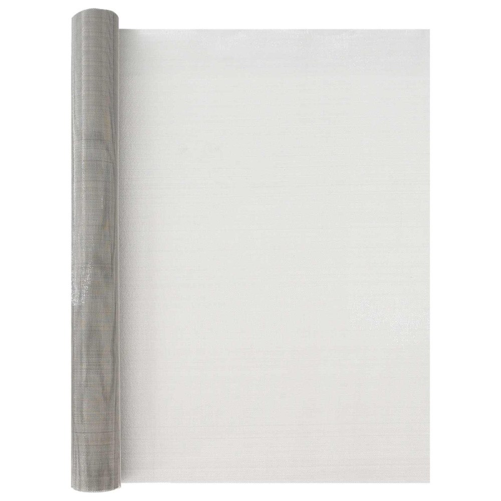 vidaXL Nätduk 80 x 1000 cm 20 Mesh Rostfritt stål 201 Silver
