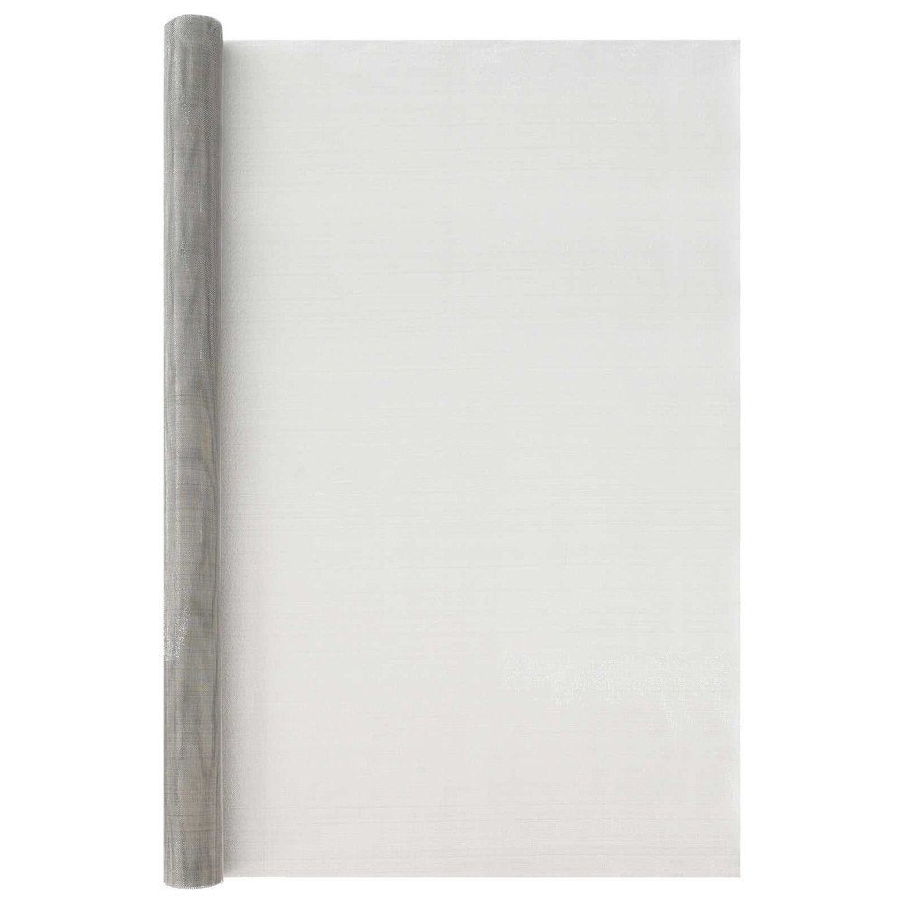 vidaXL Nätduk 120 x 1000 cm 20 Mesh Rostfritt stål 201 Silver