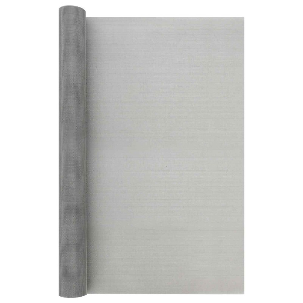 vidaXL Nätduk 80 x 500 cm 30 Mesh Rostfritt stål 201 Silver