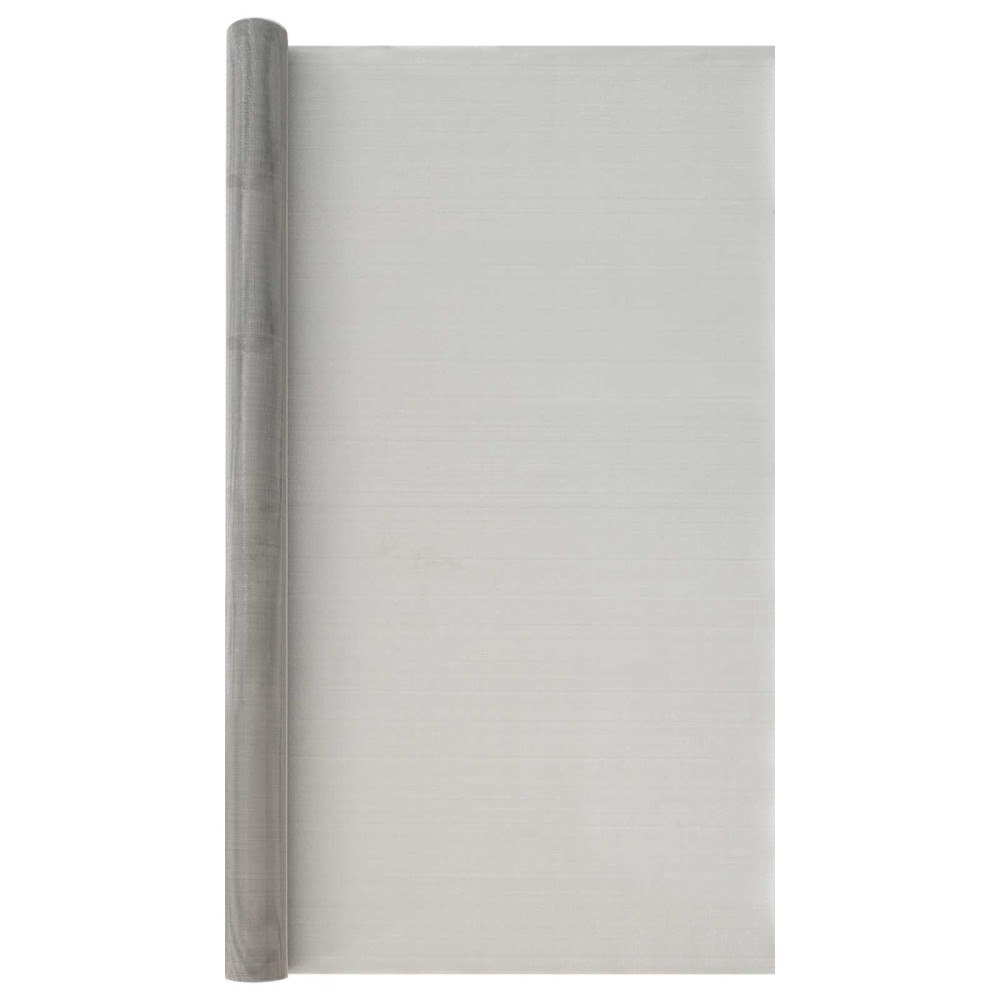 vidaXL Nätduk 120 x 2000 cm 30 Mesh Rostfritt stål 201 Silver