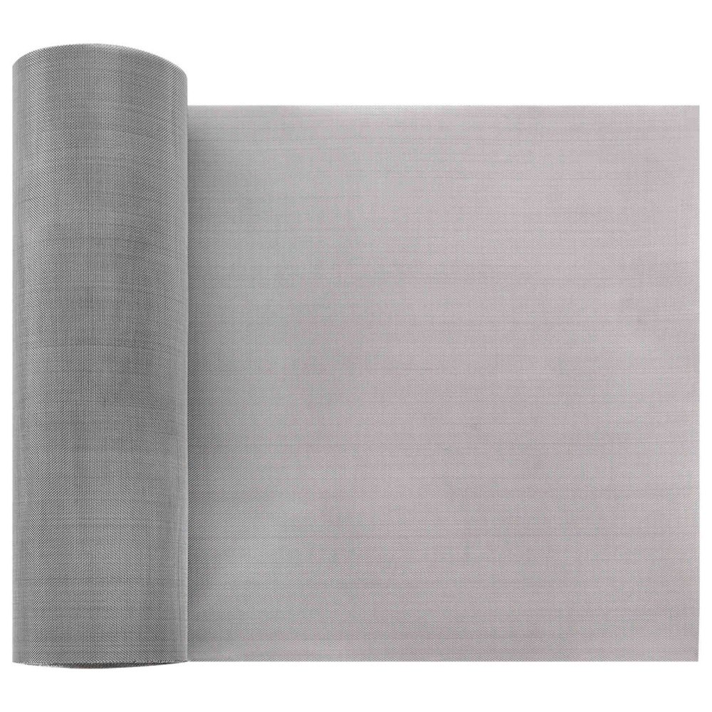 vidaXL Nätduk 20 x 2000 cm 60 Mesh Rostfritt stål 201 Silver