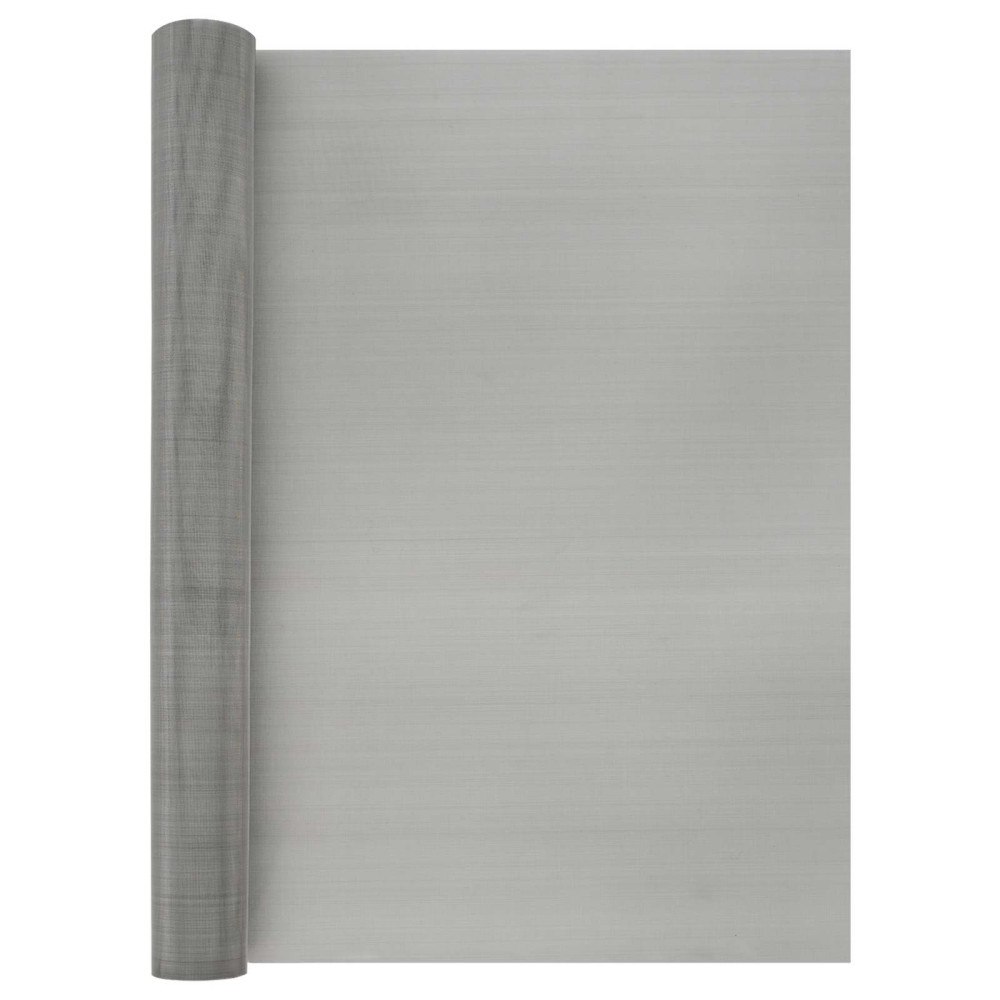 vidaXL Nätduk 60 x 1000 cm 60 Mesh Rostfritt stål 201 Silver