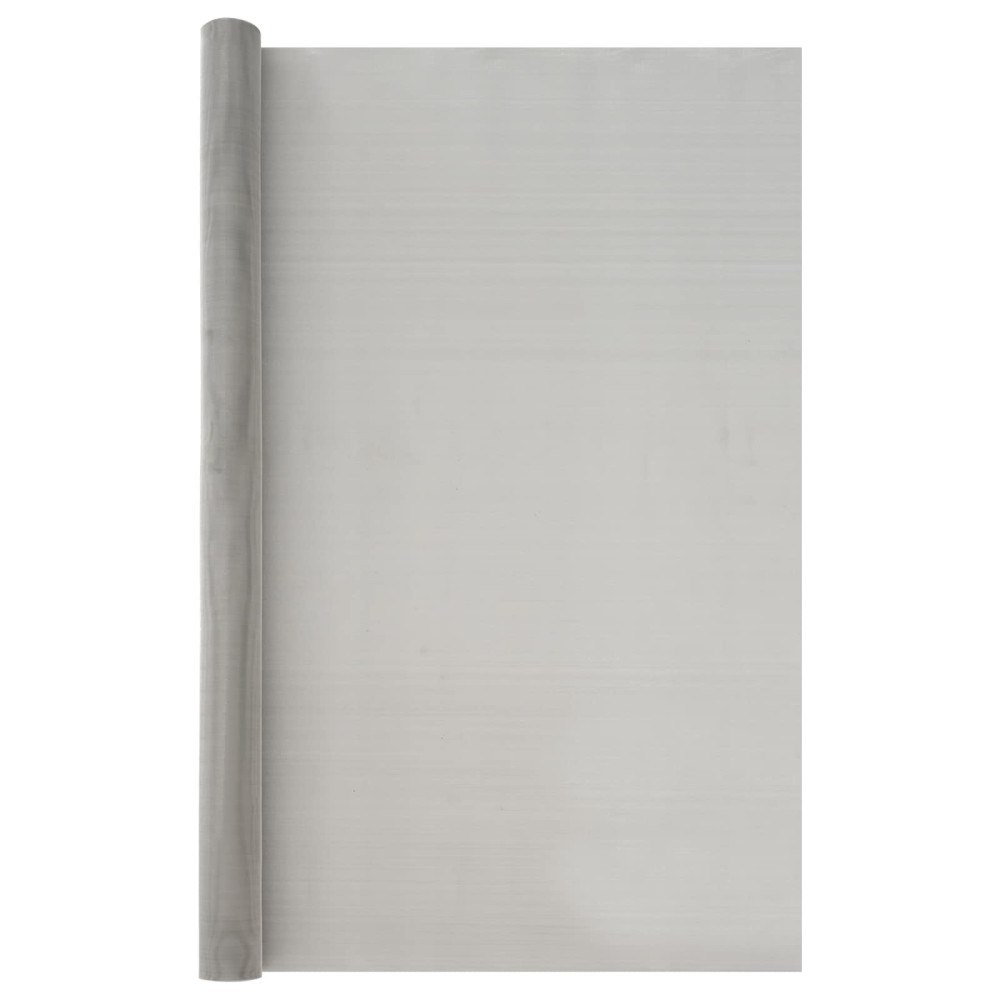 vidaXL Nätduk 100 x 500 cm 60 Mesh Rostfritt stål 201 Silver