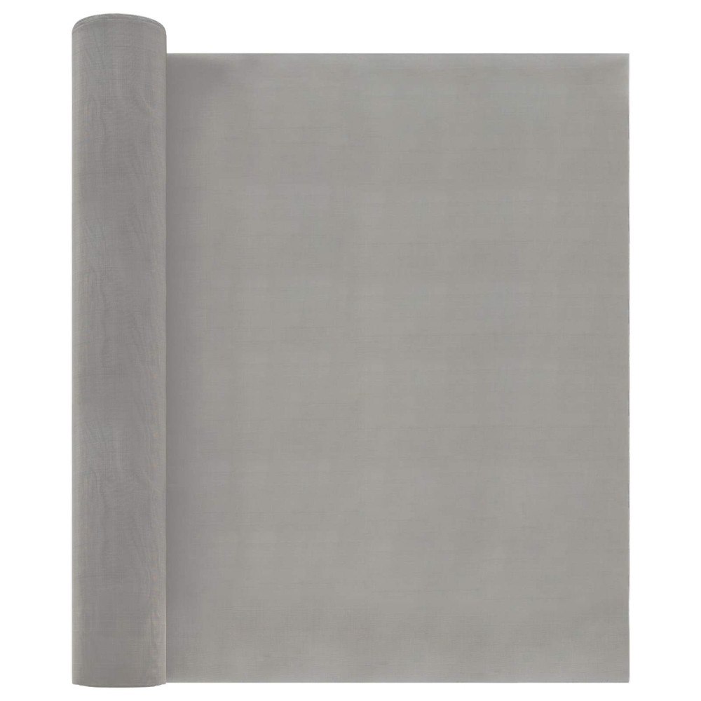 vidaXL Nätduk 40 x 1000 cm 120 Mesh Rostfritt stål 201 Silver