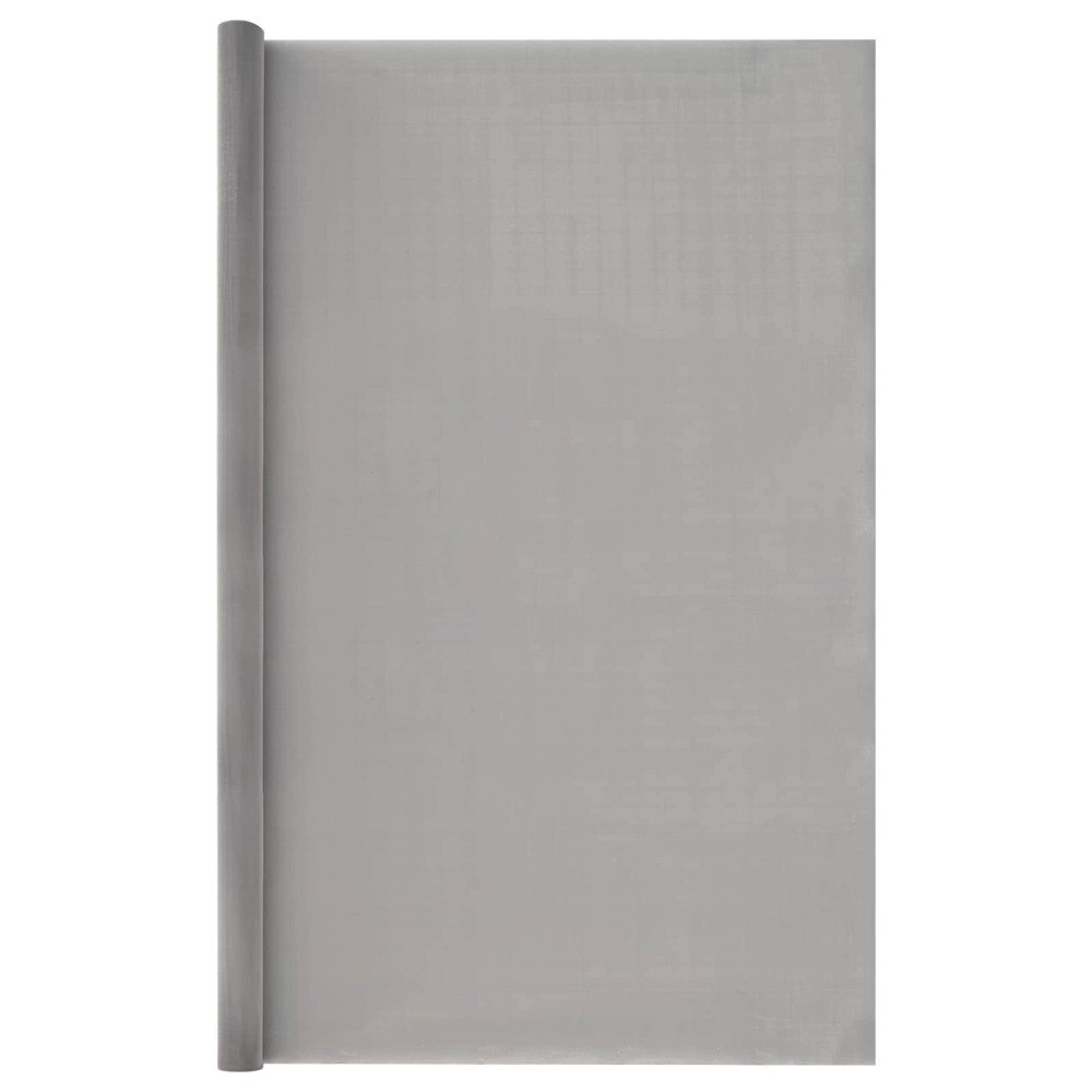 vidaXL Nätduk 120 x 1000 cm 120 Mesh Rostfritt stål 201 Silver