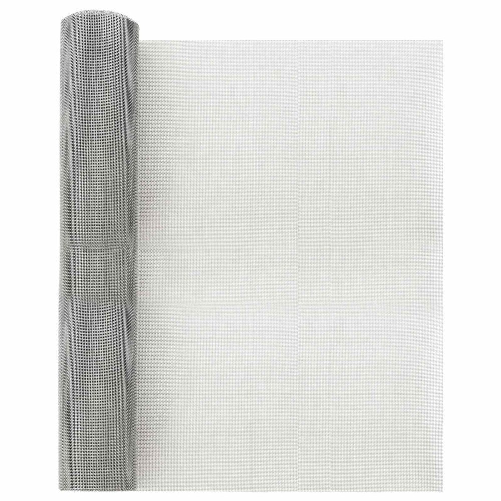 vidaXL Nätduk 40 x 1000 cm 18 mesh Rostfritt Stål 304 Silver